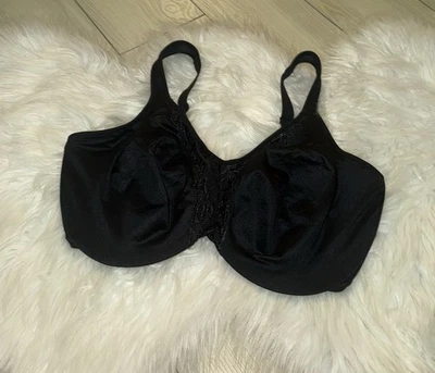 Бюстгальтер-минимайзер Lilyette Dream на косточках без подкладки кружевной женский 36DDD черный 0998 - Изображение 1 из 4