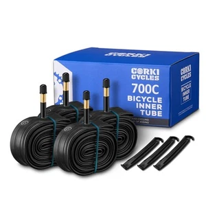 Cycles 4-Pack Road Bike Inner Tubes 700 x 28c 30c 32c Schrader Valve 48mm - 2... - Picture 1 of 8