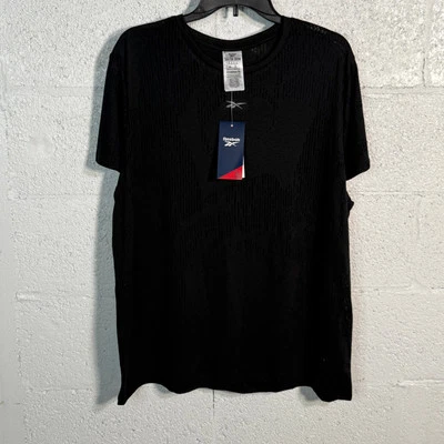 Camiseta de entrenamiento Reebok talla grande Burnout - negra 2X Foto 1 de 4