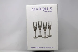 UNOPENED NEW Waterford MARQUIS Brookside CHAMPAGNE FLUTE SET of 4 - Imagen 1 de 6