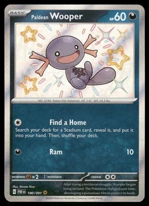 Paldean Wooper - Shiny Rare SV: Paldean Fates 180/091 LP - Picture 1 of 2