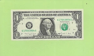 1988A ..UNCIRC $1  G 1754 3954 G  .... 1988A $1  G-G      NICE NOTE          FRN - Picture 1 of 2