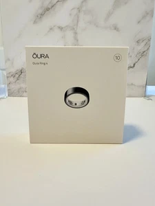 Oura Ring 4 BLACK Size 10 Smart Ring Sleep Tracking Wearable Fitness Tracker NEW - Picture 1 of 5