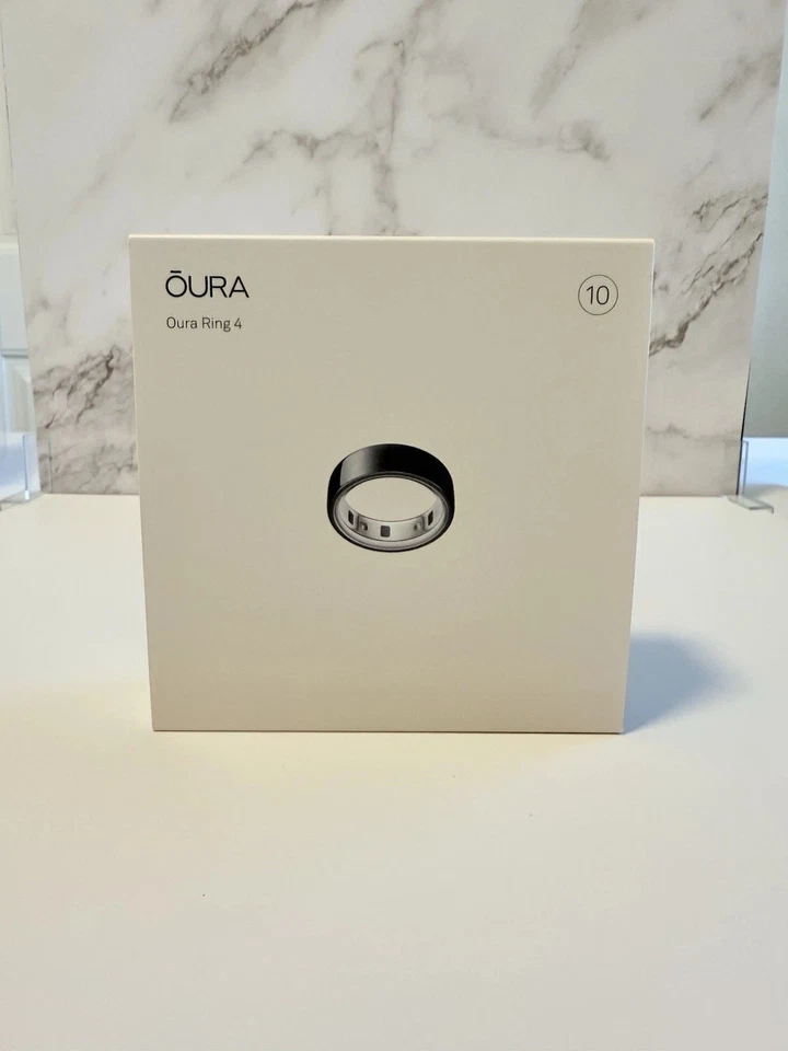 Oura Ring 4 BLACK Size 10 Smart Ring Sleep Tracking Wearable Fitness Tracker NEW - Image 1 of 1