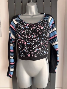 Rash Vest / Sunsafe Cropped Swimming Top, Built In Bra, Size 20, NEW - Picture 1 of 8