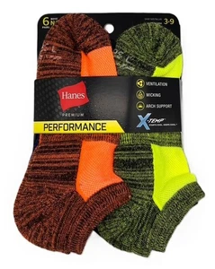 Hanes Boys X-TEMP No Show Socks 6 Pair Size Lg(shoe size 3-9) - Picture 1 of 2