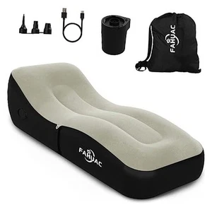 Auto Inflatable Lounger Air Sofa, Portable Auto Inflatable Couch Air Sofa Bed - Picture 1 of 6