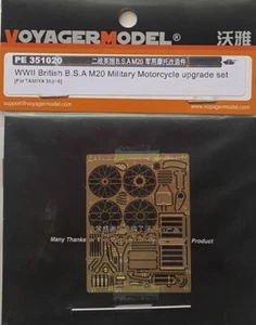 1/35 Set Photo-etched for British B.S.A M20 Motorcycle Voyager Model PE 351020 - Picture 1 of 11