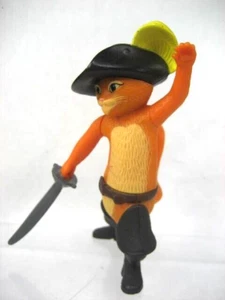 Dreamworks Gato con Botas Espada Figura de Plástico 2011 McDonalds Happy Meal Juguete Raro - Imagen 1 de 7