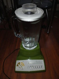 Bel frullatore vintage Waring Nova serie I 8 pulsanti miscela dina colore avocado - Foto 1 di 2