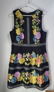 Payal Pratap Damen Gr. 16 ärmelloses Primula Kleid Indien Anthropologie Blumenmuster - Bild 1 von 12