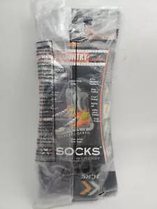CROSS COUNTRY SKI X SOCKS SILVER FOOTBED SILBER LANGLAUF US SZ 5.5-7.5 EU 36/38 - Picture 1 of 7