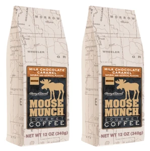 Harry And David Milk Chocolate Caramel Moose Munch Coffee - 2 bags 12 oz each - Picture 1 of 5