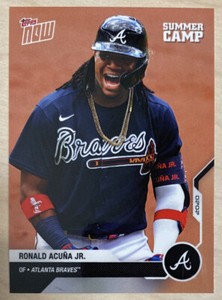 RONALD ACUNA JR. 2020 Topps NOW ROAD TO OPENING DAY SUMMER CAMP #OD-459 - BRAVES