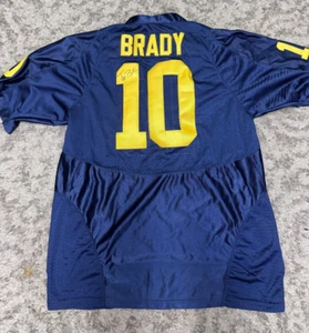 Tom Brady Michigan Wolverines Autogramm Navy Nike Limited Trikot XL 52 - Bild 1 von 7