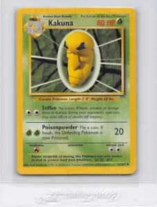 Kakuna 33/102 - 4TH PRINT 1999-2000 - BASE SET - WOTC POKEMON Pokemon Card - LP - Picture 1 of 2