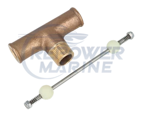 T Valve Assembly for Mercruiser Thermostat Housing, Replaces 22-98477A2 - Picture 1 of 1