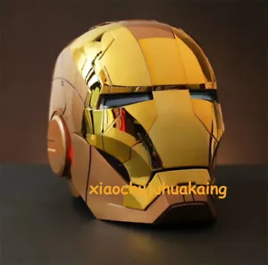 Neu Update AutoKing Iron Man golden MK5 Maske Helm verformbare Sprachsteuerung - Bild 1 von 3