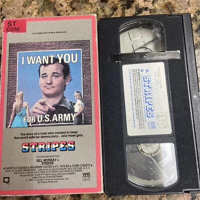 Vintage STRIPES Bill Murray RCA Early Release VHS Cassette Tape NICE 1985 - Image 1 of 3