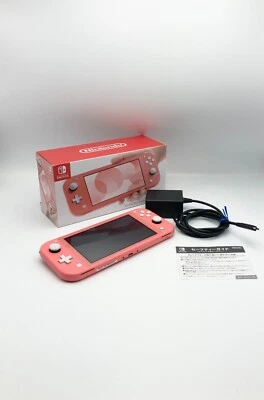Nintendo Switch Lite Hand-Held Gaming Console Coral HDH-001  Japanese Used - Image 1 of 4