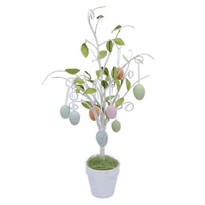 Gisela Graham Pastel Egg Easter Twig Tree in Pot Colourful Homeware Decoration - Picture 1 of 1