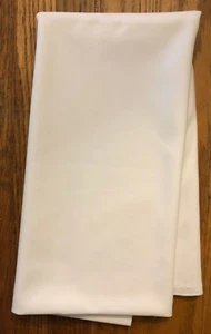 Vintage Slight 4-Way Stretch White Polyester Gabardine Fabric .80 YDS x 62" W  - Picture 1 of 2