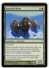 Aurochs Herd *Common* Magic MtG x1 Coldsnap MISPRINT (color)