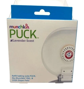 New Munchkin Puck Lavender Scent Refill Baking Soda Cartridge Pail + Step Diaper - Picture 1 of 10