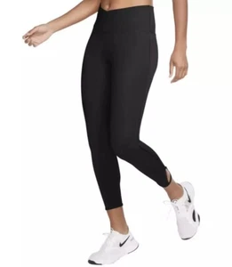 NWT Women's MEDIUM Nike Black 7/8 Length High Rise Yoga Pants MSRP $65.00 - Picture 1 of 11