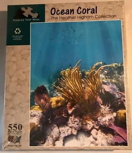 Puzzles That Rock ~ "Ocean Coral" ~ 550 Piece Jigsaw Puzzle ~ Factory Sealed  - Picture 1 of 4
