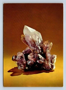 Postal Amatista Cristal-Guerrero México Museo de Historia Natural sin publicar - Imagen 1 de 2
