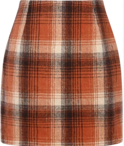 NEW IDEALSANXUN Women's High Waist Plaid Bodycon Pencil Skirt Size Large - Picture 1 of 1