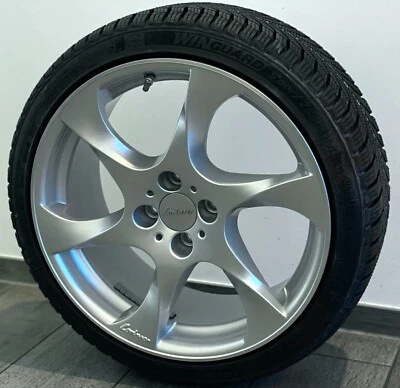 4x Lorinser Speedy SILVER Winter Kompletträder 17 Zoll Smart ForTwo 453 ForFour - Bild 1 von 2