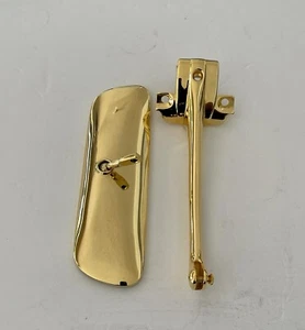 1963 -1964 Convertible Impala 24k Gold Plated Rear View Mirror And Bracket - Picture 1 of 1