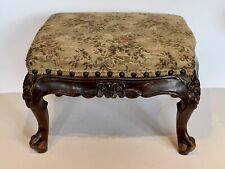 Antique Victorian Style Vintage Foot Gout Stool  Upholstery Bench