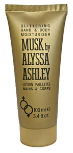 MUSK by ALYSSA ASHLEY Glittering Hand & Body Moisturizer 3.4 Fl 0z. "RARE" - Picture 1 of 2