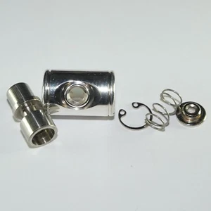 Amado Water Key Waterkey Spit Valve Complete Set Universal Trumpet SILVER PLATED - Picture 1 of 5