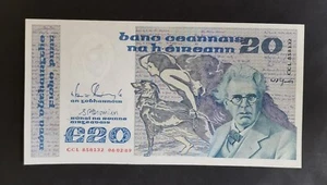 aUNC 20 pounds 1989 IRELAND - Picture 1 of 10