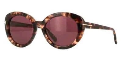 Очки солнцезащитные Tom Ford Lily-02 TF1009 55Y розовые Havana пластиковая оправа 55-19-140 - Изображение 1 из 3