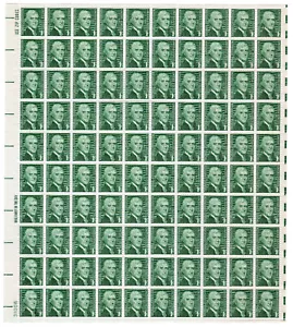 Scott #1278 Thomas Jefferson Sheet of 100 Stamps - MNH P#31006 - Picture 1 of 2