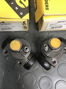 PAIR Wheel Cylinders fits CITROEN SAXO 1.6 96 to 99 NFZ(TU5JP) WC4679 WC4678 - Picture 1 of 3