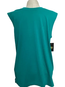 ATHLETIC WORKS DRIWORKS COOL TURQUOISE TRI BLEND MUSCLE Tank Sz M - Picture 1 of 9