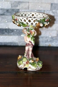 MEISSEN Compote with Acorns Cherub - Picture 1 of 12