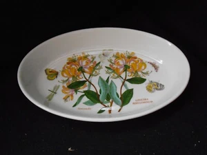 Portmeirion Botanic Garden HONEYSUCKLE Oval 2 Qt Baker, 11.25" x 7.25" - Picture 1 of 6