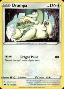 2x (SWSH01-149) Drampa Rare Pokemon Sword & Shield Card # 149 - Picture 1 of 1