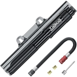 Fahrradluftpumpe, Mini, 260 PSI, Hochdruck, kompatibel mit Presta, Schrader, ... - Bild 1 von 2