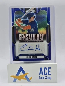 2025 Panini Prizm - Colin Houck - Blue Pulsar Prizm /49 Auto #SS-CH NY Mets 🔥. - Picture 1 of 4