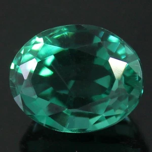 Certified 5.50 Ct Natural MUZO Colombian Green Emerald 12x10 MM Oval Gemstone - Picture 1 of 6