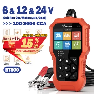9V 12V 24V Car Battery Load Tester Cranking Test Detect Analyzer 100-3000 CCA - Picture 1 of 13