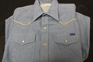 Sport Abouts by Big Yank Camisa/Chaqueta Vaquera Western con Ribete de Pana Talla M 38 - Imagen 1 de 6
